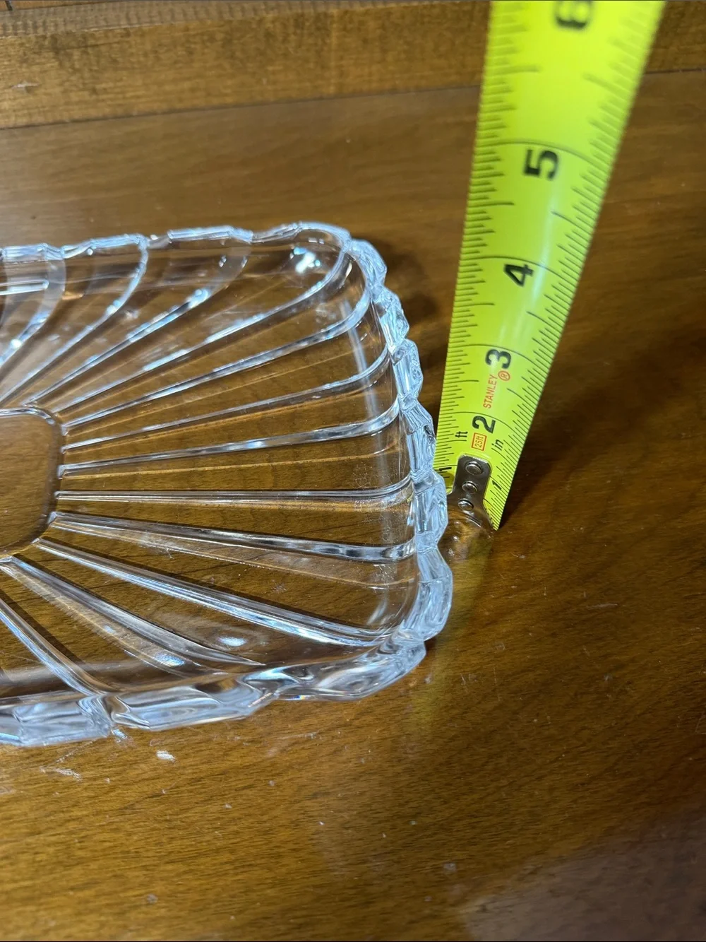 Clear Glass Decorative Soap Dish - Transparent